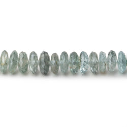 4-6mm Moss Aquamarine German Faceted Rondelle Beads 16 inch 161 pieces (ONLINE ORDER ONLY)