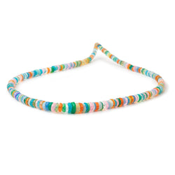 4-7mm Multi Color Ethiopian Opal Faceted Heishi 15.5 inch 240 Beads AA (ONLINE ORDER ONLY)