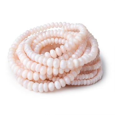 4-7mm Pink Peruvian Opal Plain Rondelle Beads 18 inch 152 pcs (ONLINE ORDER ONLY)