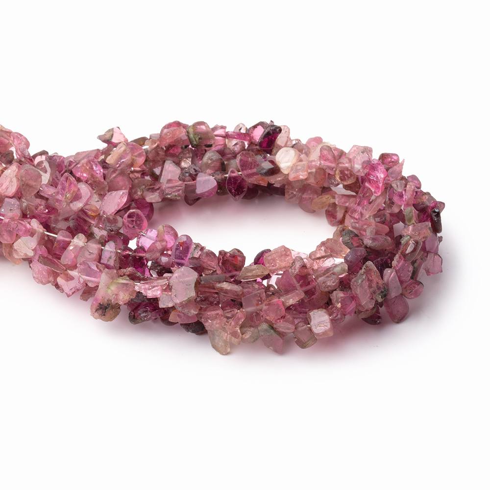 4-7mm Pink Tourmaline Slice Beads 7.75 inch 48 pieces (ONLINE ORDER ONLY)