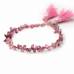 4-7mm Pink Tourmaline Slice Beads 7.75 inch 48 pieces (ONLINE ORDER ONLY)