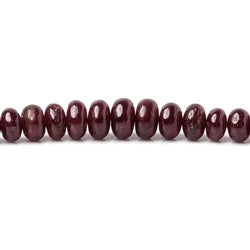 4-7mm Ruby plain rondelle Beads 20 inches 197 pieces (ONLINE ORDER ONLY)