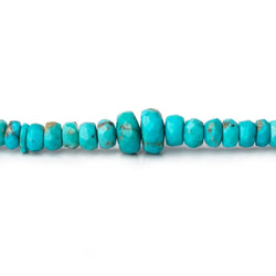 4-7mm Sleeping Beauty Turquoise Faceted Rondelle Beads 14.5 inch 160 pieces (ONLINE ORDER ONLY)
