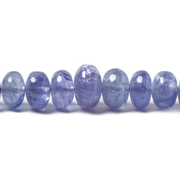 4-7mm Tanzanite Beads Plain Rondelle, A Grade 16 inch 117 pieces (ONLINE ORDER ONLY)