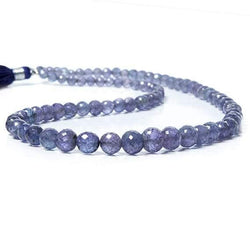 4-7mm Tanzanite faceted round Beads 16 inch 83 pieces (ONLINE ORDER ONLY)