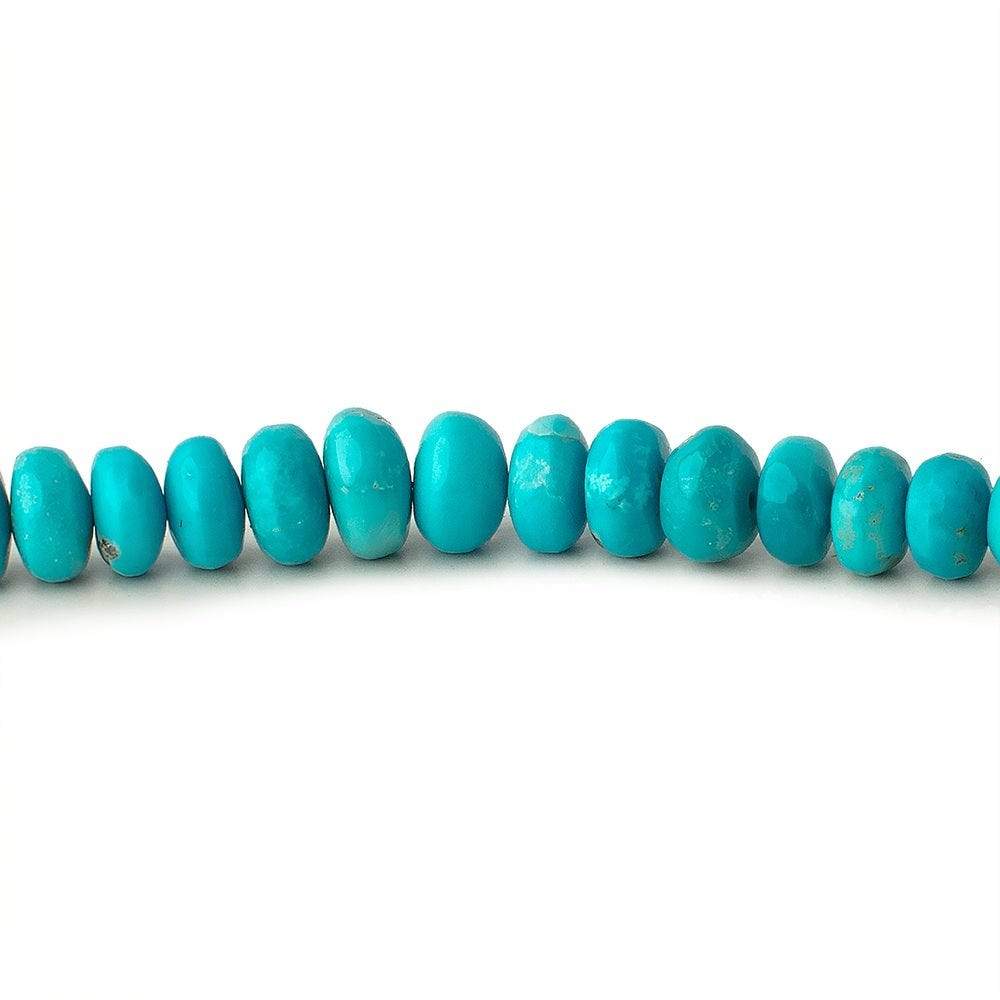 4-7mm Turquoise Plain Rondelle Beads 18 inch 157 pieces (ONLINE ORDER ONLY)