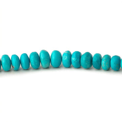 4-7mm Turquoise Plain Rondelle Beads 18 inch 157 pieces (ONLINE ORDER ONLY)
