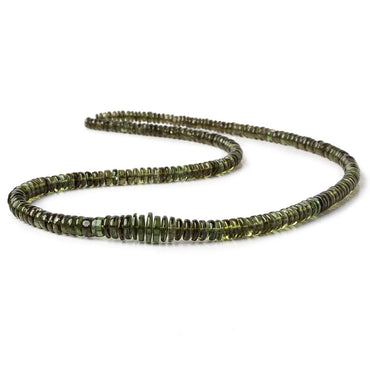 4-8.5mm Moldavite plain heshi beads 17 inch 229 pieces A grade (ONLINE ORDER ONLY)
