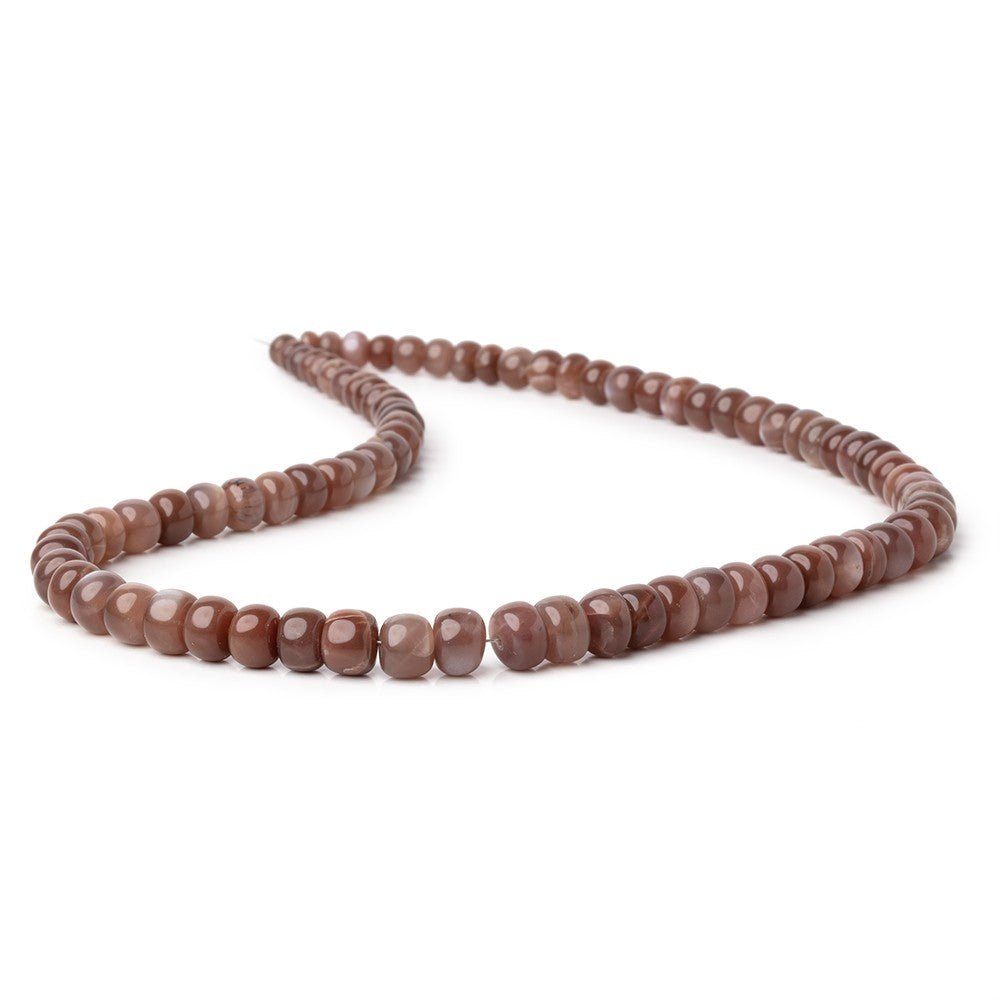 4-8mm Chocolate Moonstone Plain Rondelle Beads 16 inch 80 pieces (ONLINE ORDER ONLY)