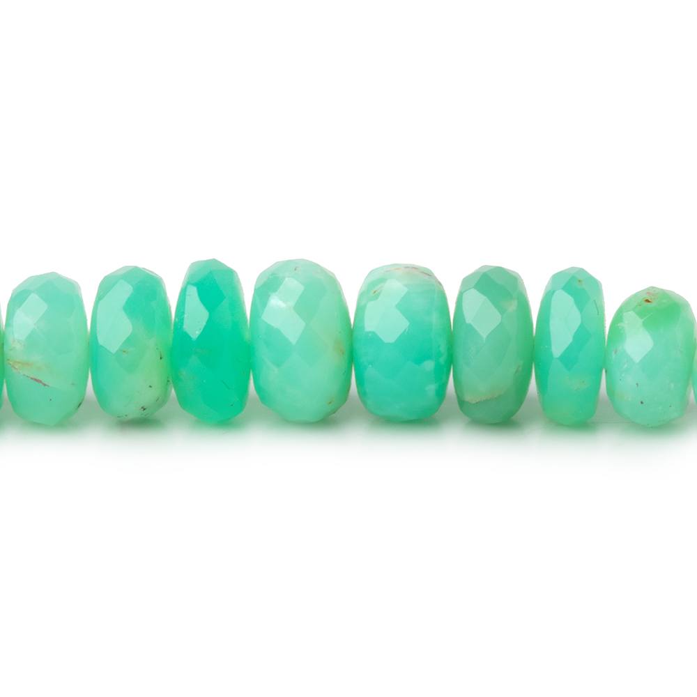 4-8mm Prase Opal Faceted Rondelle Beads 18 inch 140 pieces A (ONLINE ORDER ONLY)