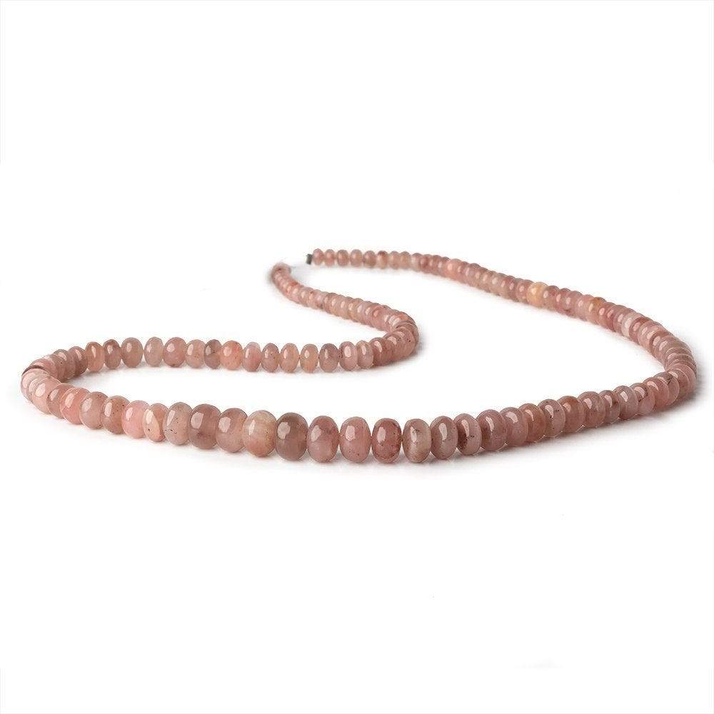 4-8mm Strawberry Quartz Plain Rondelle Beads 18 inch 120 pieces (ONLINE ORDER ONLY)