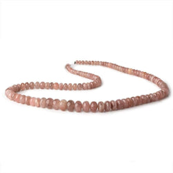 4-8mm Strawberry Quartz Plain Rondelle Beads 18 inch 120 pieces (ONLINE ORDER ONLY)