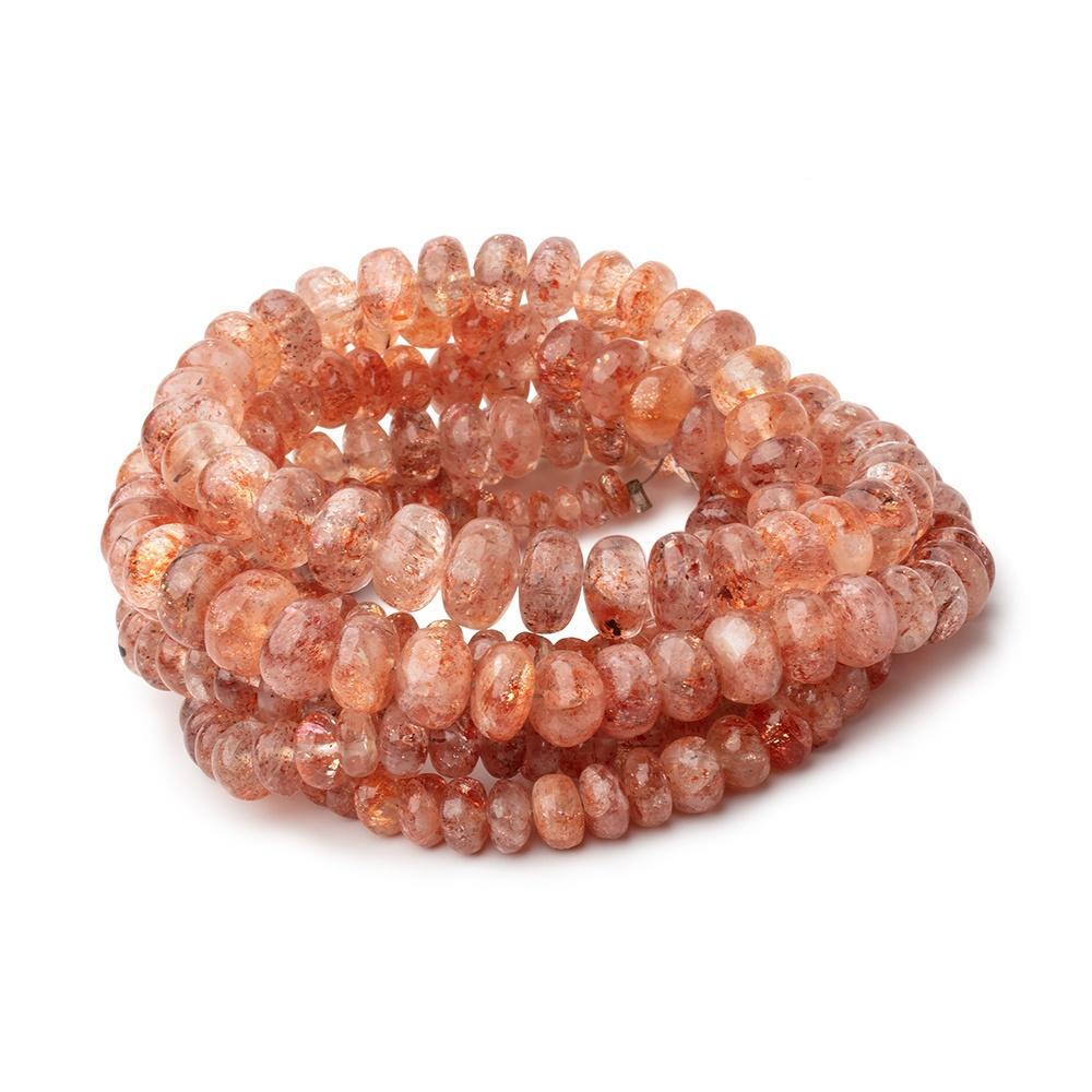 4-8mm Sunstone Plain Rondelle Beads 17 inch 115 pieces (ONLINE ORDER ONLY)