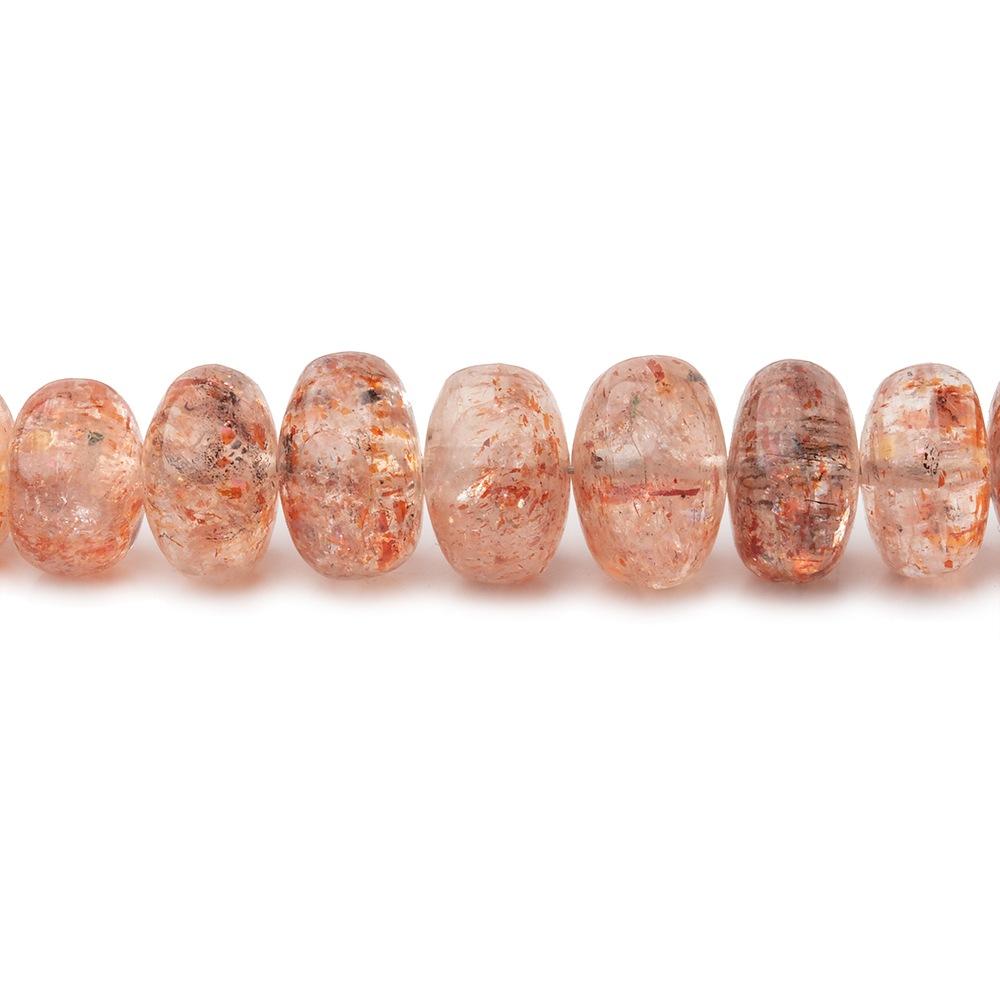 4-8mm Sunstone Plain Rondelle Beads 17 inch 115 pieces (ONLINE ORDER ONLY)
