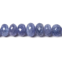 4-8mm Tanzanite Beads Faceted Rondelle, AA Grade 16 inch 113 pieces (ONLINE ORDER ONLY)