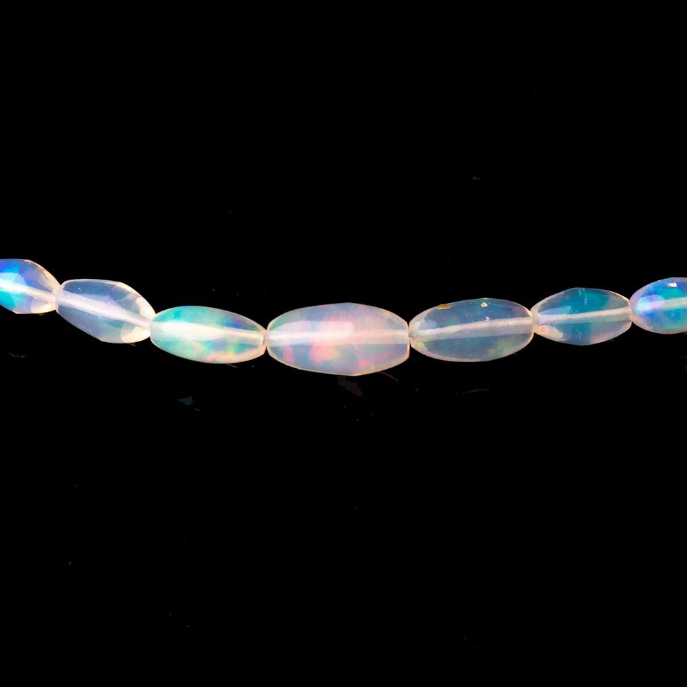 4-9.5mm Ethiopian Opal Plain Rice Beads 18 inch 66 pieces AA (ONLINE ORDER ONLY)