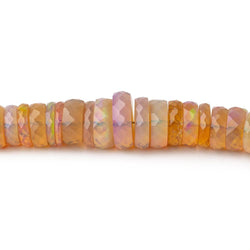 4-9.5mm Golden Ethiopian Opal Faceted Heshi Beads 18 inch 248 pieces AAA (ONLINE ORDER ONLY)