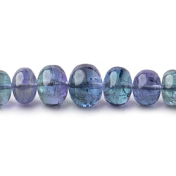4-9.5mm Tanzanite Plain Rondelle Beads 19 inch 122 pieces AAA (ONLINE ORDER ONLY)