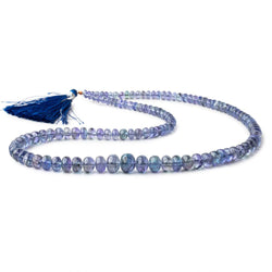 4-9.5mm Tanzanite Plain Rondelle Beads 19 inch 122 pieces AAA (ONLINE ORDER ONLY)