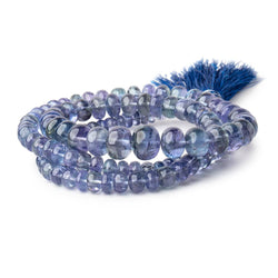 4-9.5mm Tanzanite Plain Rondelle Beads 19 inch 122 pieces AAA (ONLINE ORDER ONLY)
