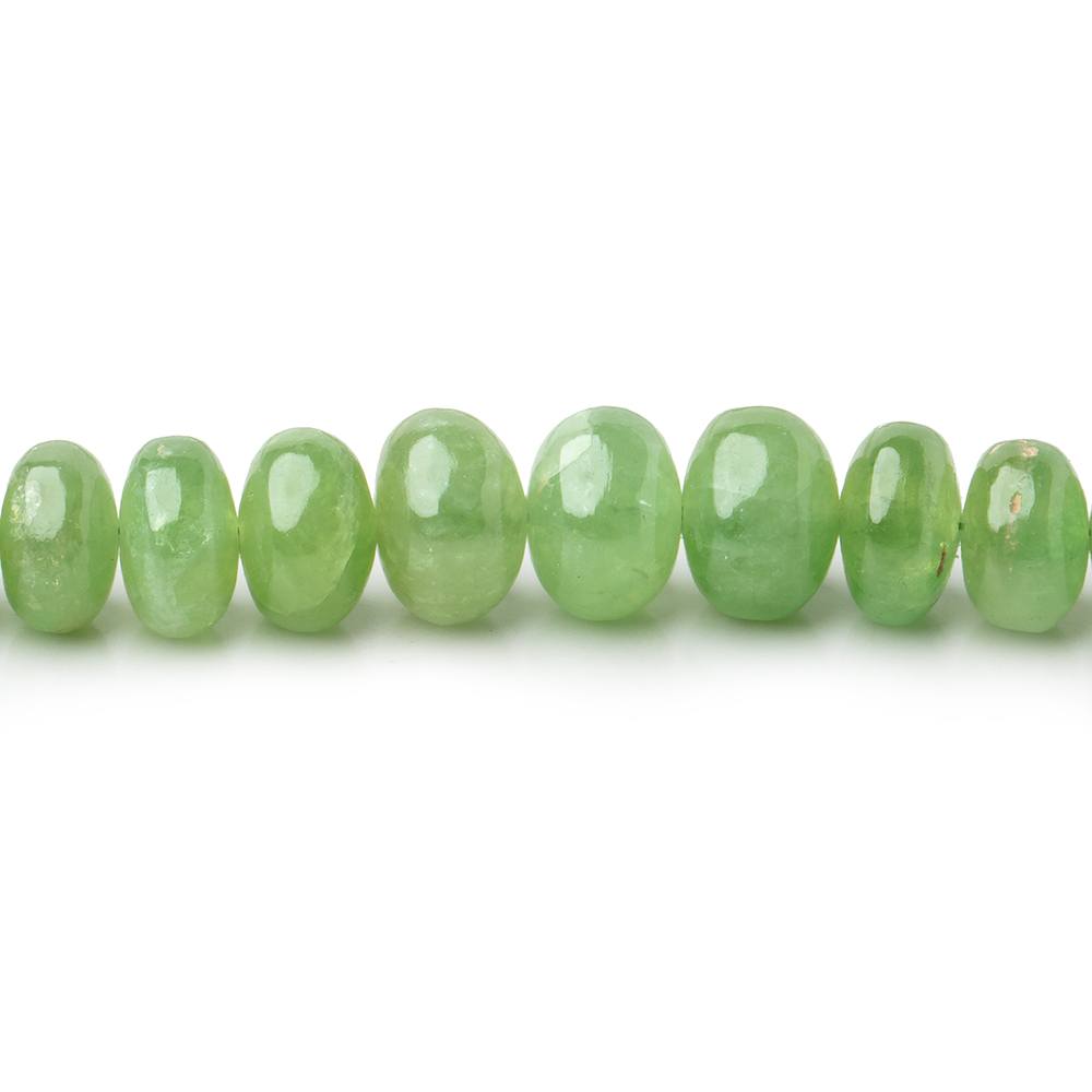 4-9.5mm Tsavorite Garnet Plain Rondelle Beads 18 inch 129 pieces AA (ONLINE ORDER ONLY)