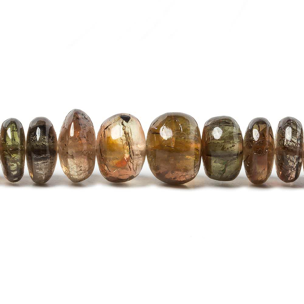 4-9mm Andalusite plain rondelle beads 14 inch 106 pieces (ONLINE ORDER ONLY)