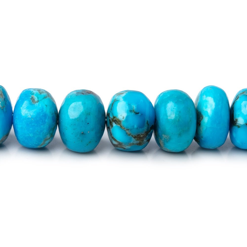 4-9mm Armenian Turquoise Plain Rondelle Beads 20 inch 112 pieces AAA (ONLINE ORDER ONLY)