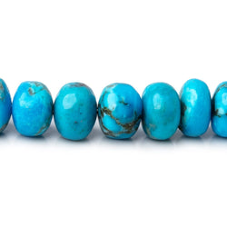 4-9mm Armenian Turquoise Plain Rondelle Beads 20 inch 112 pieces AAA (ONLINE ORDER ONLY)