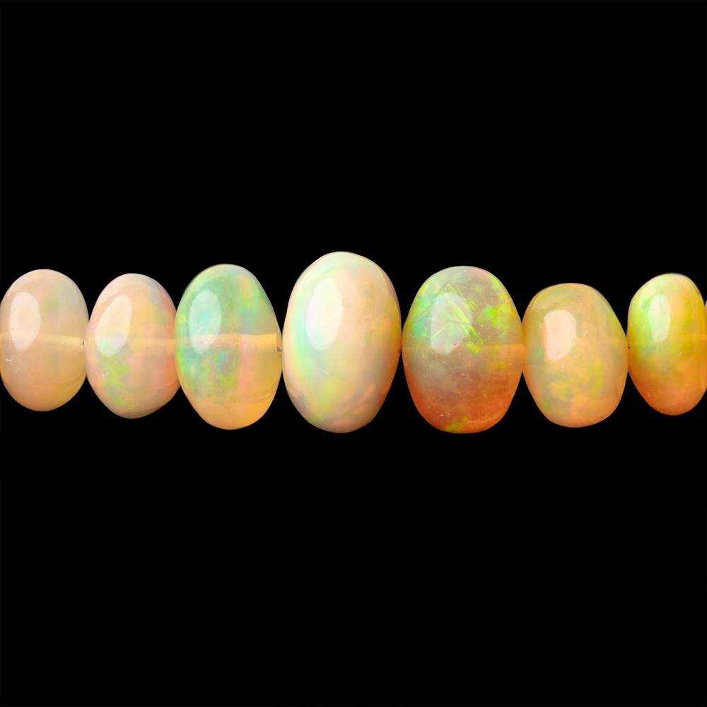 4-9mm Golden Ethiopian Opal Plain Rondelle Beads 16 inch 114 pieces AA (ONLINE ORDER ONLY)
