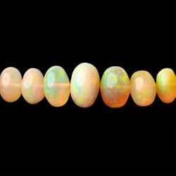 4-9mm Golden Ethiopian Opal Plain Rondelle Beads 16 inch 114 pieces AA (ONLINE ORDER ONLY)