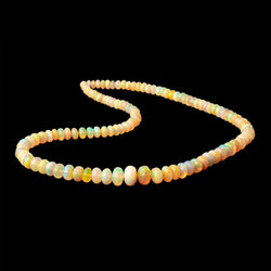 4-9mm Golden Ethiopian Opal Plain Rondelle Beads 16 inch 114 pieces AA (ONLINE ORDER ONLY)