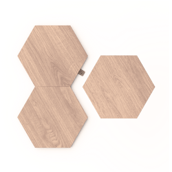 Nanoleaf Elements | Hexagons | 3 Pack | Birchwood | Global | Panels Only (Online Order Only)