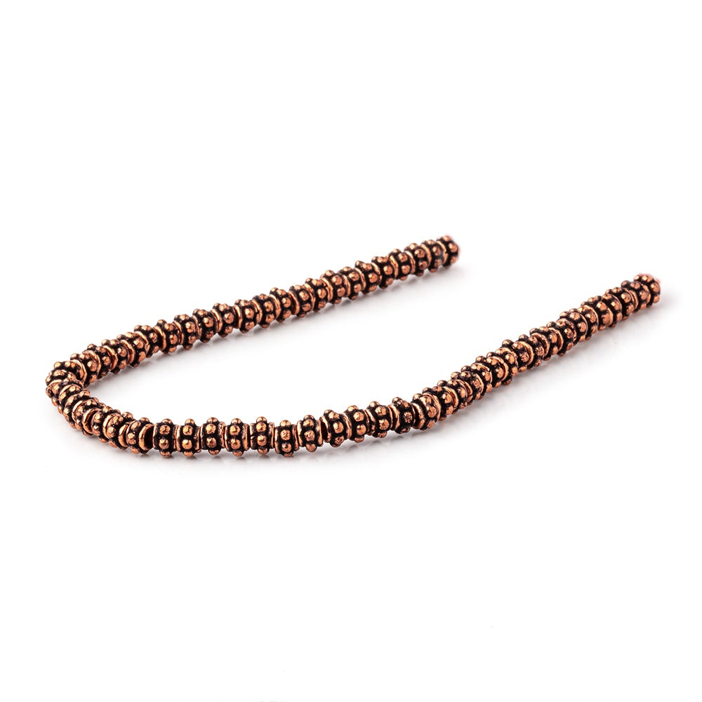 5x3mm Antiqued Copper Spacer Beads 8 inch 59 pieces (ONLINE ORDER ONLY)