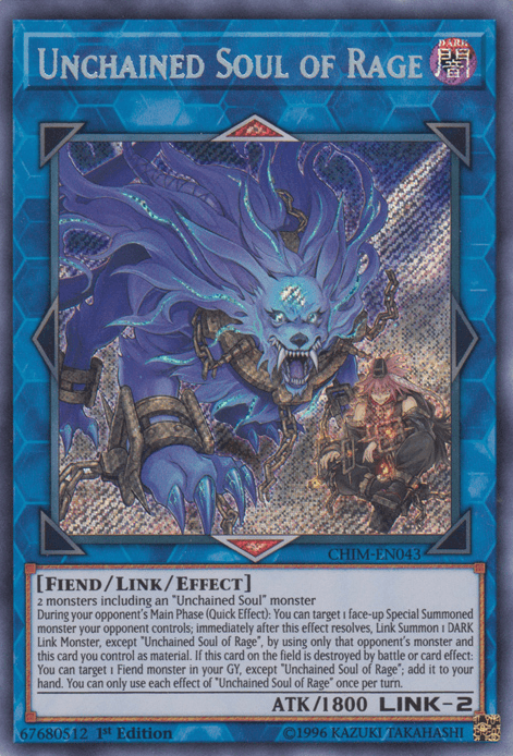 Unchained Soul of Rage [CHIM-EN043] Secret Rare (ONLINE ORDER ONLY)