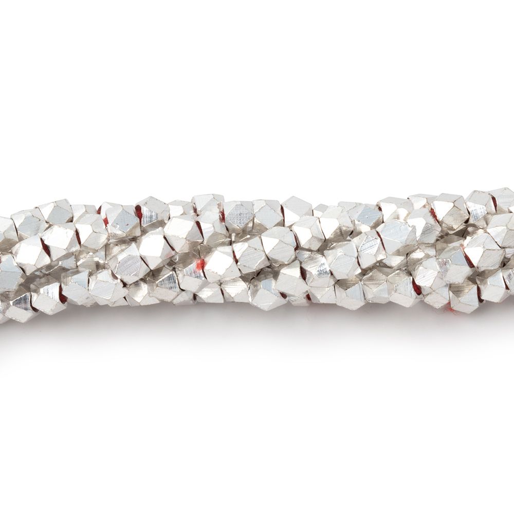 3mm Shiny Faceted Nugget Beads 8 inch 68 pieces (ONLINE ORDER ONLY)