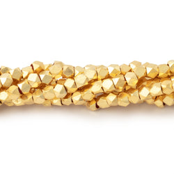 3mm Shiny Faceted Nugget Beads 8 inch 68 pieces (ONLINE ORDER ONLY)