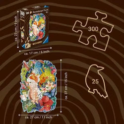 Ravensburger: Puzzle - Wooden Puzzles - Beautiful Birds (300 piece)