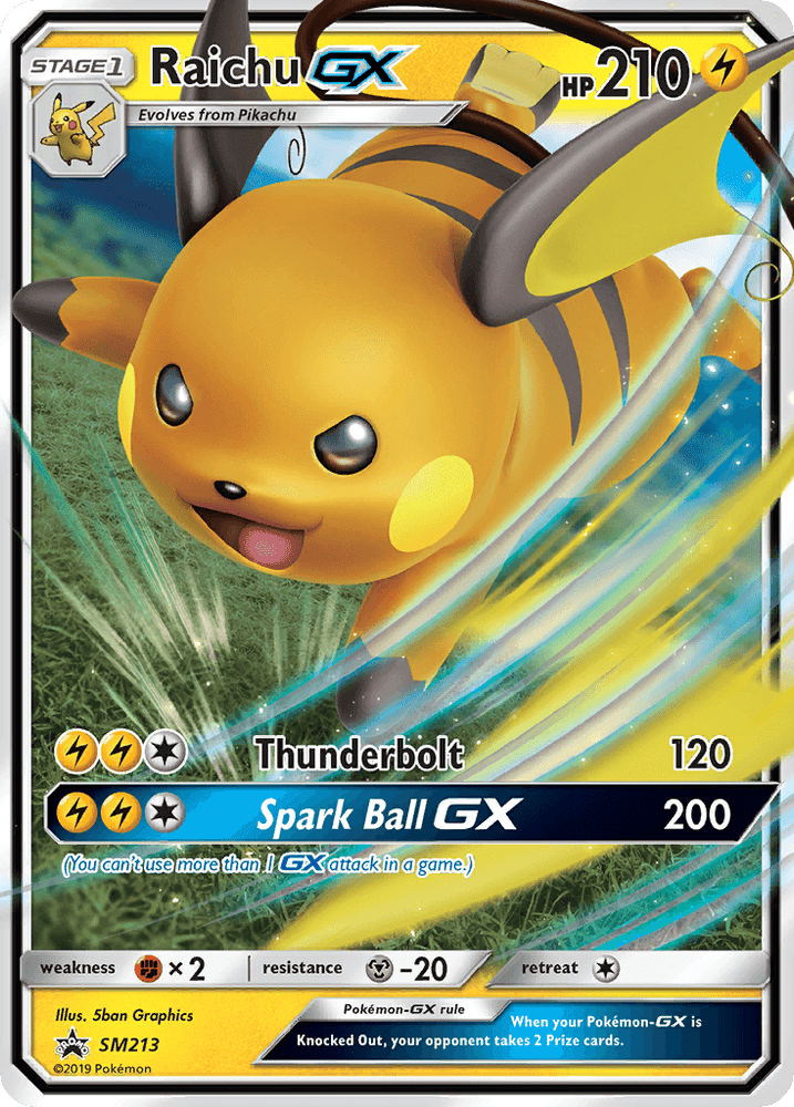 Raichu GX (SM213) [Sun & Moon: Black Star Promos] (Online Only)