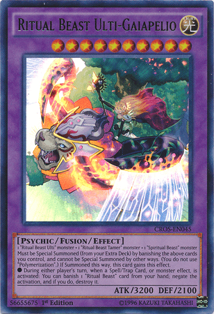 Ritual Beast Ulti-Gaiapelio [CROS-EN045] Ultra Rare (ONLINE ORDER ONLY)