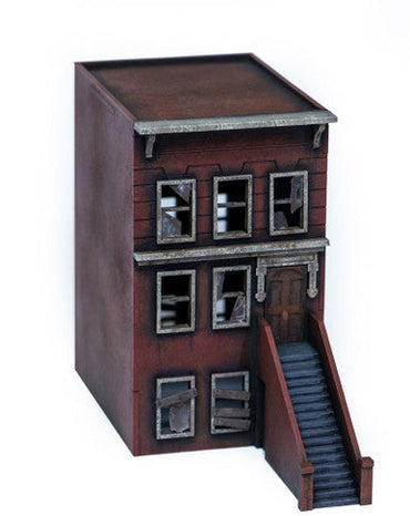 28mm "Brownstone" Row House (MDF) - 28MMDF401 (Online Order Only)