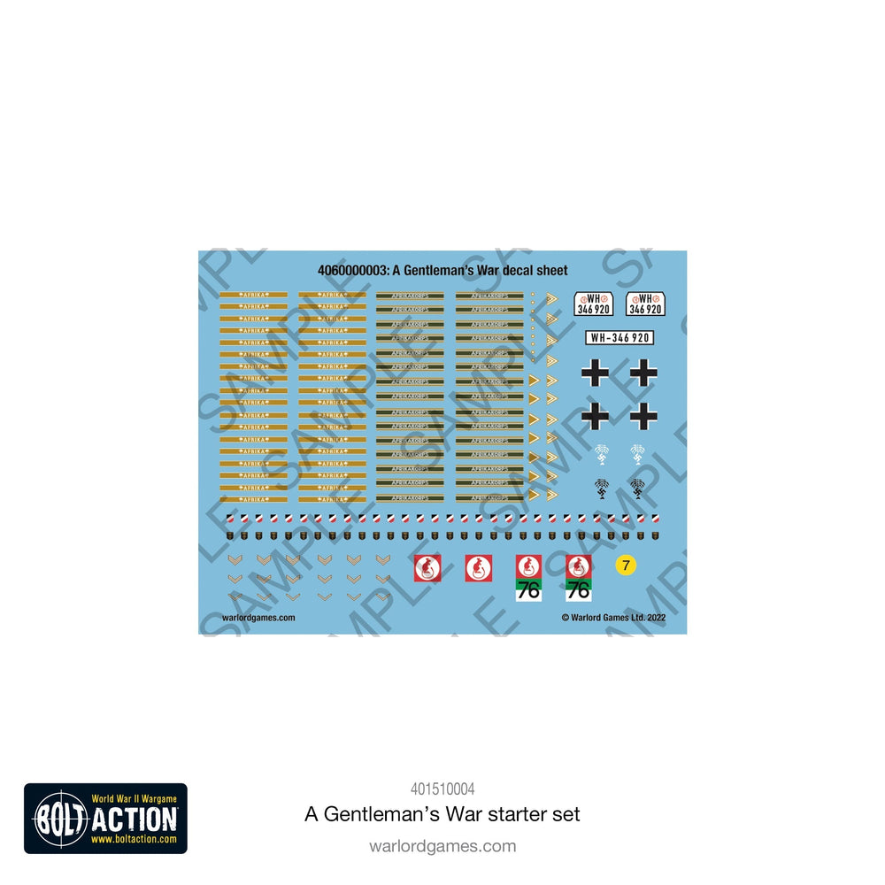 Bolt Action: A Gentleman's War Starter Set (ONLINE ORDER ONLY)