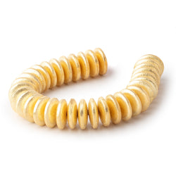18mm 22kt Gold Plated Copper Brushed Disc 8 inch 33 Beads (ONLINE ORDER ONLY)