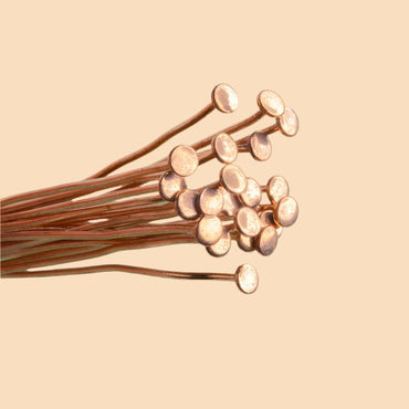 3" length Copper Headpin Round 22 Guage 22 pcs per bag (ONLINE ORDER ONLY)
