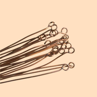 3" length Copper Eyepin 22 Guage 22 pcs per bag (ONLINE ORDER ONLY)