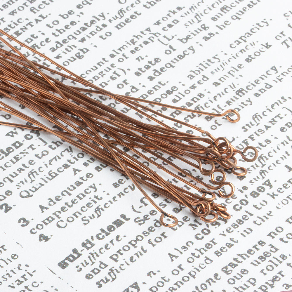 3" length Copper Eyepin 22 Guage 22 pcs per bag (ONLINE ORDER ONLY)