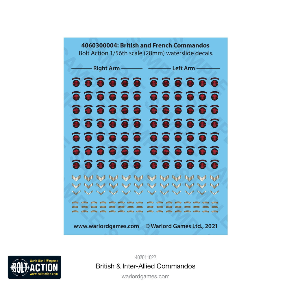 Bolt Action: British & Inter-Allied Commandos (ONLINE ORDER ONLY)