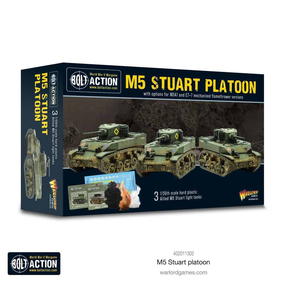 Bolt Action: M5 Stuart Platoon (ONLINE ORDER ONLY)
