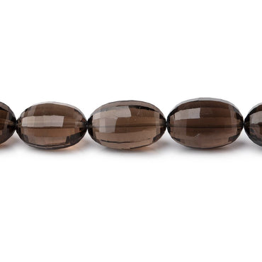12x9-14x9mm Smoky Quartz Faceted Oval Beads 7.5 inch 14 pieces (ONLINE ORDER ONLY)
