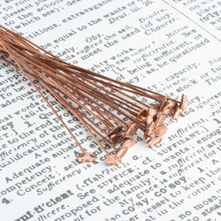 3 inch Copper Marquise Headpin 22 gauge 22 pieces per bag (ONLINE ORDER ONLY)