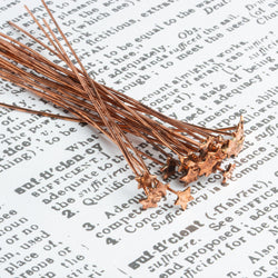 3 inch Copper Star Headpin 22 gauge 22 pieces per bag (ONLINE ORDER ONLY)